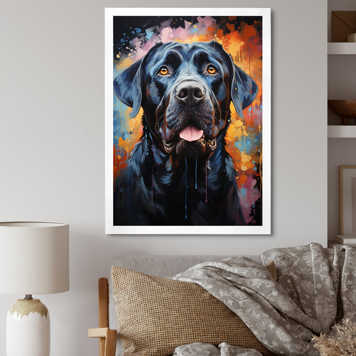 Popart Mastiff Majesty - Blue Dog Wall Art