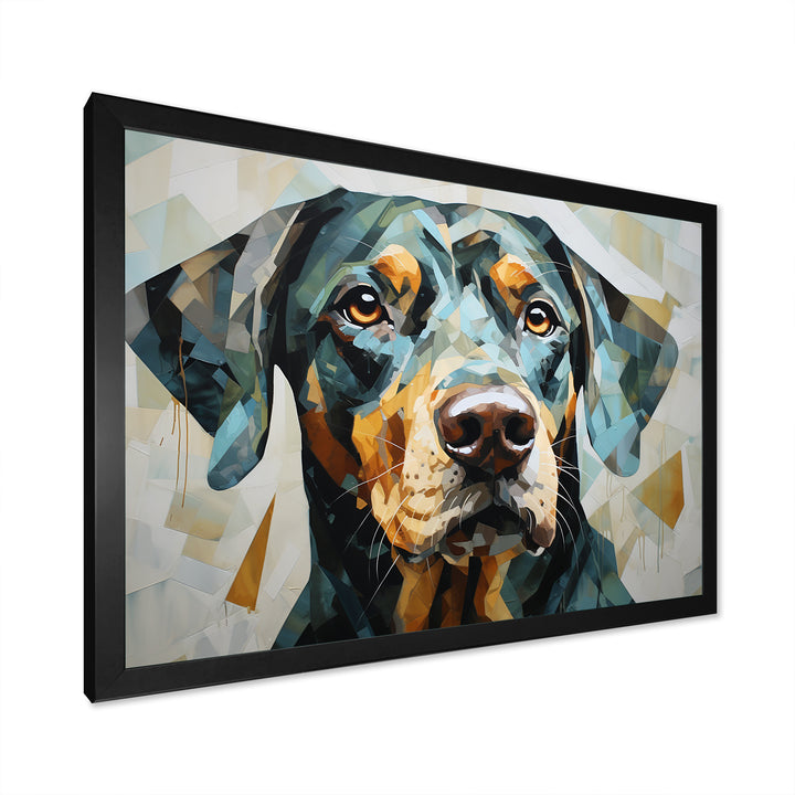 Shepherds Watchful Gaze Portrait - Dog Living Room Wall Art