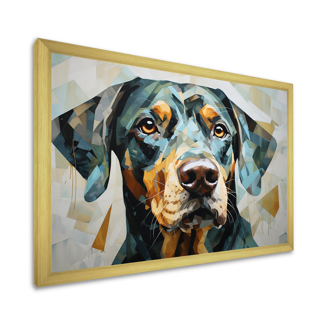 Shepherds Watchful Gaze Portrait - Dog Living Room Wall Art