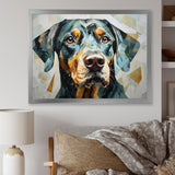 Shepherds Watchful Gaze Portrait - Dog Living Room Wall Art
