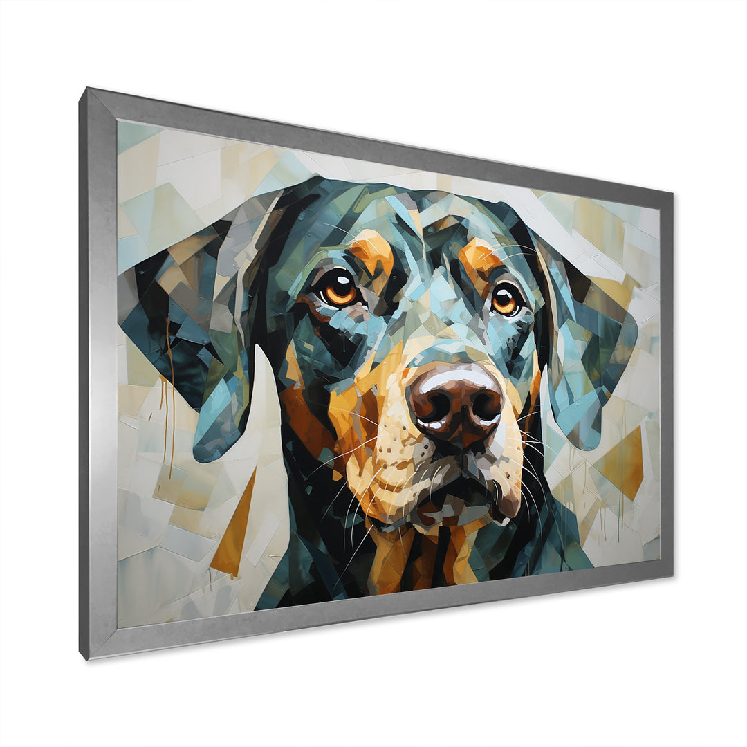 Shepherds Watchful Gaze Portrait - Dog Living Room Wall Art