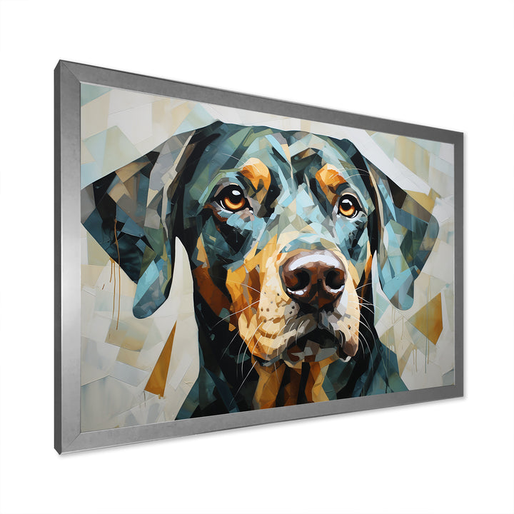 Shepherds Watchful Gaze Portrait - Dog Living Room Wall Art