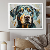Shepherds Watchful Gaze Portrait - Dog Living Room Wall Art