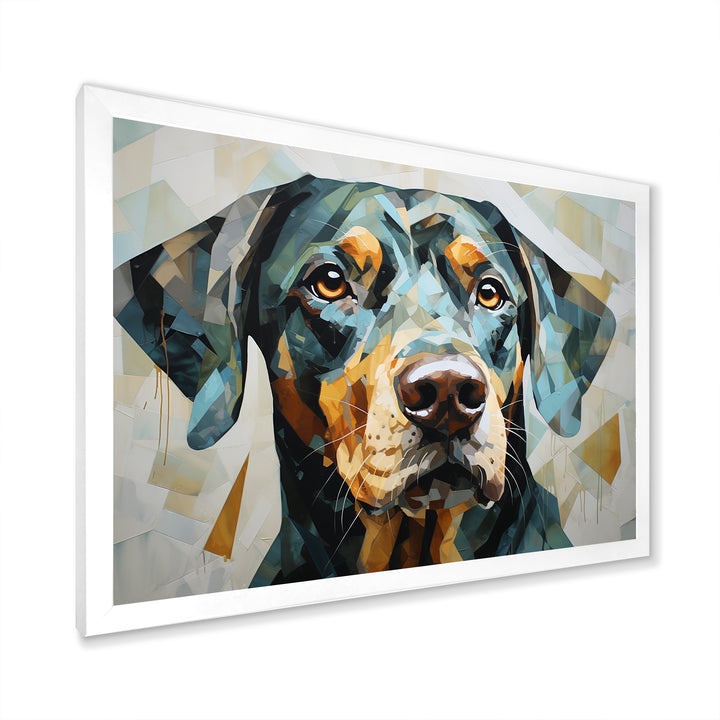 Shepherds Watchful Gaze Portrait - Dog Living Room Wall Art