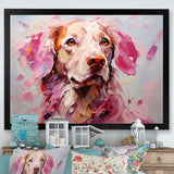 Pink Labrador Popart - Animals Canvas Wall Art