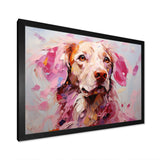 Pink Labrador Popart - Animals Canvas Wall Art