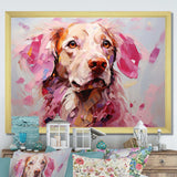 Pink Labrador Popart - Animals Canvas Wall Art