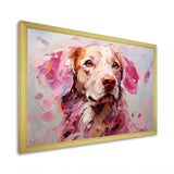 Pink Labrador Popart - Animals Canvas Wall Art