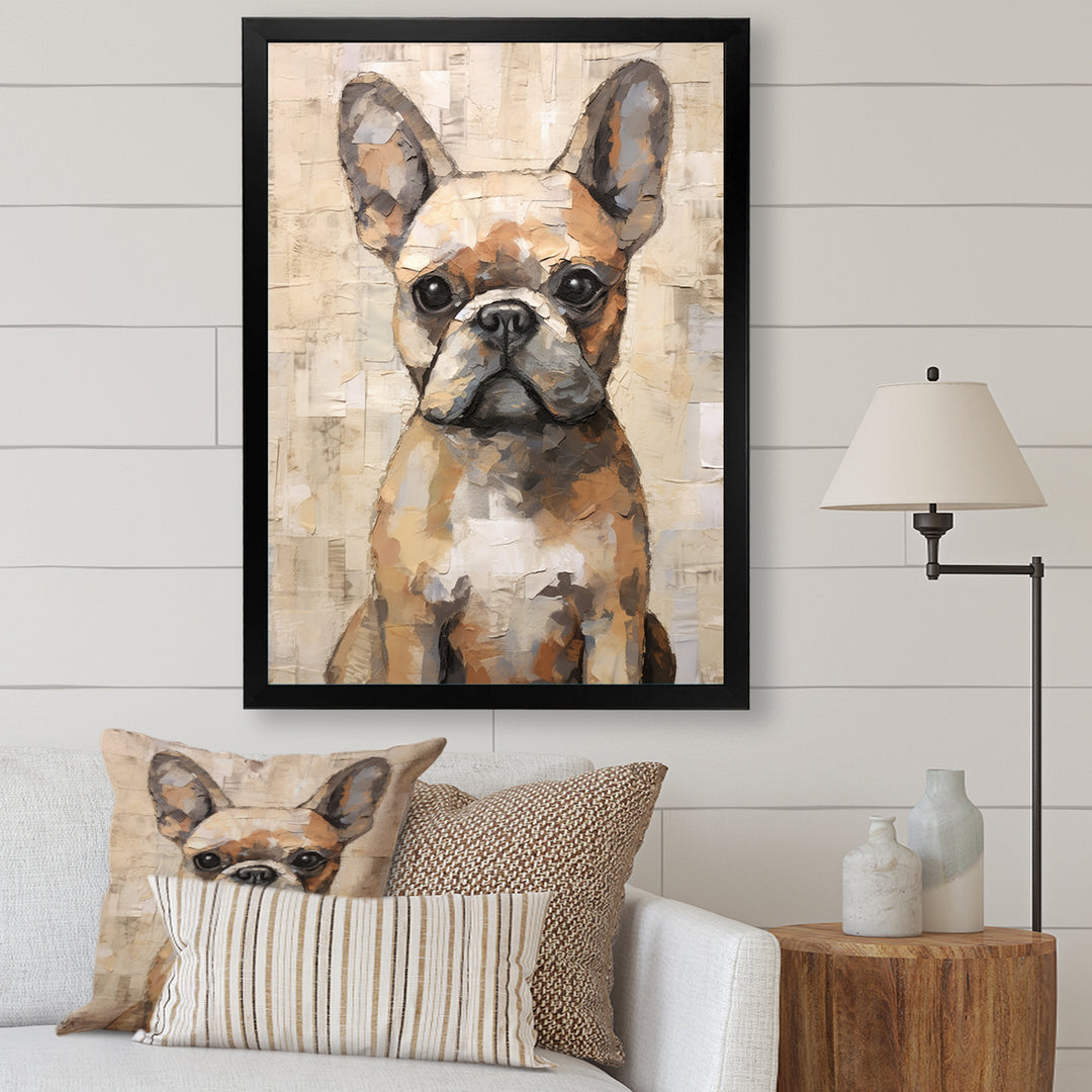 Boston Terrier Playful Portrait - Dog Wall Decor