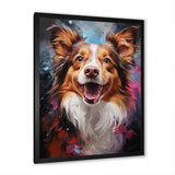 Papillon Prance - Dog Framed Canvas Art