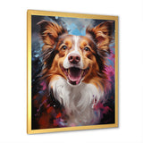 Papillon Prance - Dog Framed Canvas Art