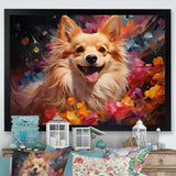 Pomeranian Playfulness - Dog Canvas Wall Art
