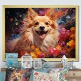 Pomeranian Playfulness - Dog Canvas Wall Art