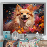 Pomeranian Playfulness - Dog Canvas Wall Art