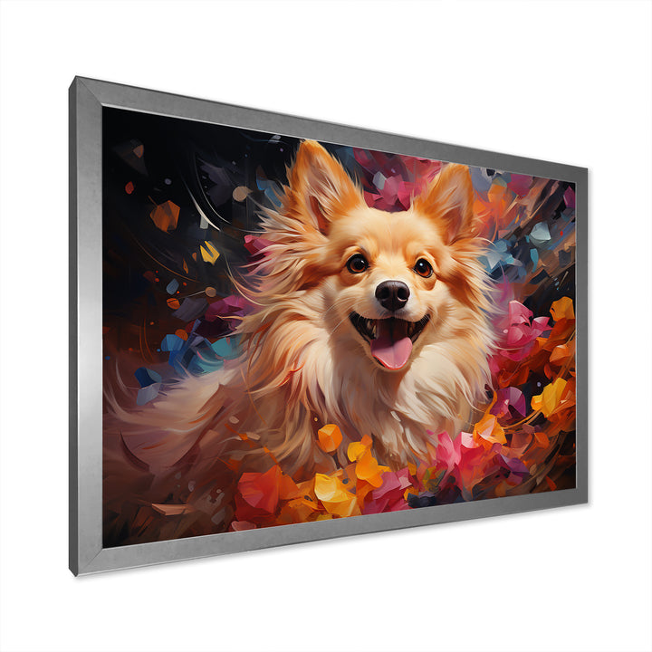 Pomeranian Playfulness - Dog Canvas Wall Art