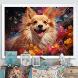 Pomeranian Playfulness - Dog Canvas Wall Art