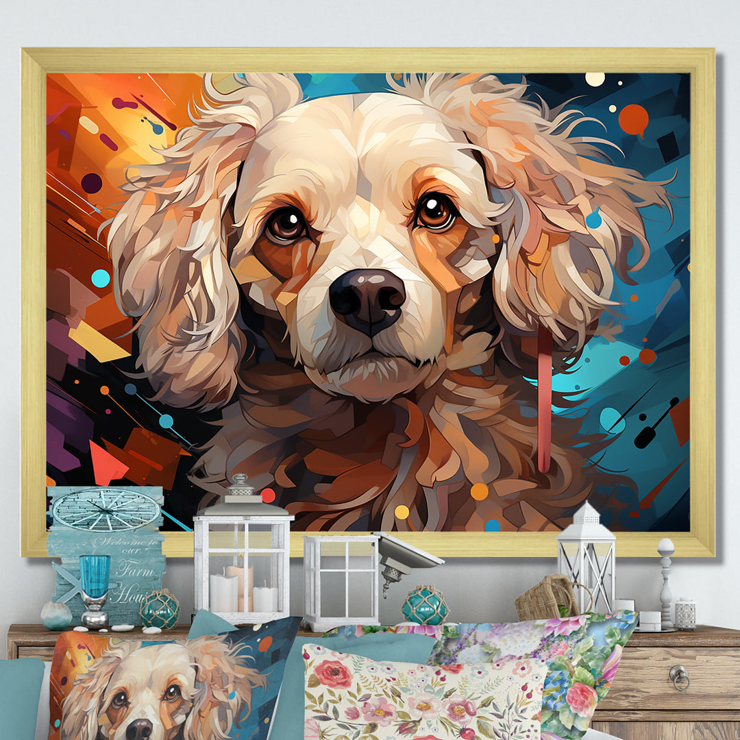 Poodle Pizzazz - Beige Dog Wall Art