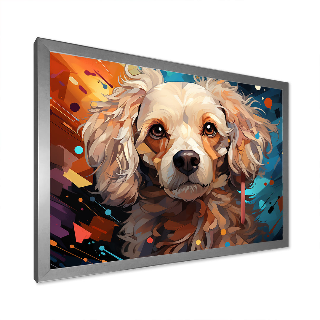 Poodle Pizzazz - Beige Dog Wall Art