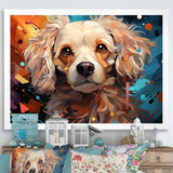 Poodle Pizzazz - Beige Dog Wall Art