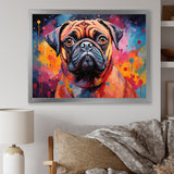 Popart Pug Parade - Beige Dog Wall Art