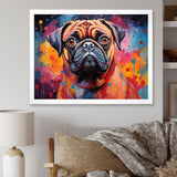 Popart Pug Parade - Beige Dog Wall Art