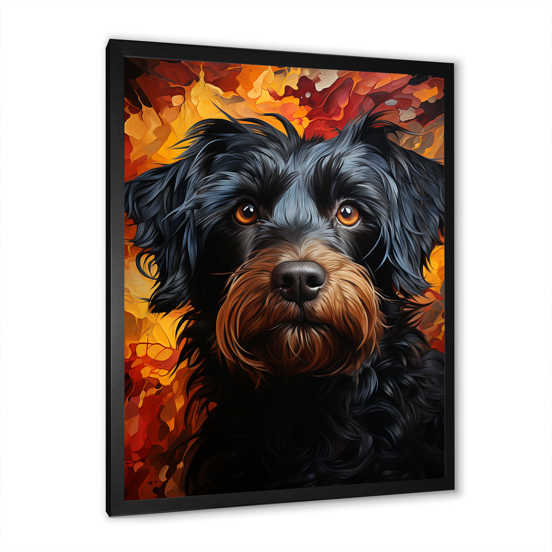 Puli Poetry Parade - Dog Large Canvas Wall Art