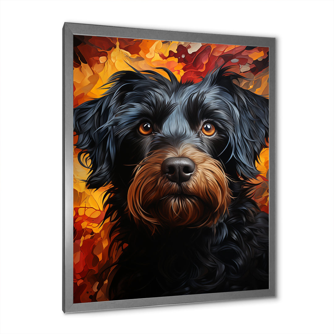 Puli Poetry Parade - Dog Large Canvas Wall Art