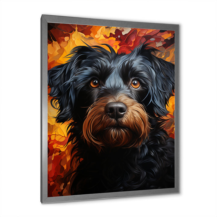 Puli Poetry Parade - Dog Large Canvas Wall Art