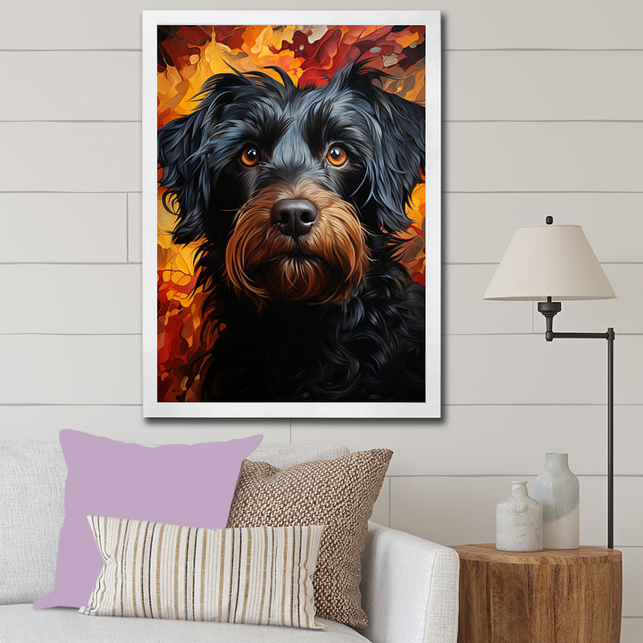 Puli Poetry Parade - Dog Large Canvas Wall Art