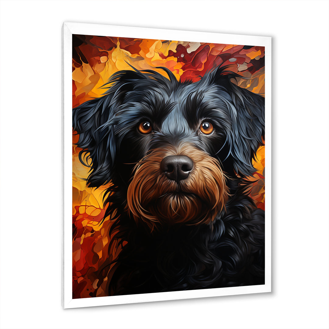 Puli Poetry Parade - Dog Large Canvas Wall Art