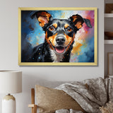 Popart Rat Terrier Rascal - Dog Living Room Wall Art