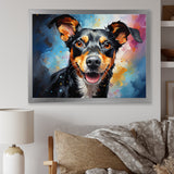 Popart Rat Terrier Rascal - Dog Living Room Wall Art