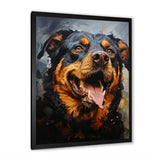 Rottweiler Resilience - Dog Canvas Wall Art