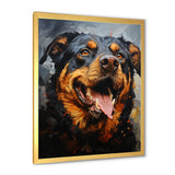 Rottweiler Resilience - Dog Canvas Wall Art