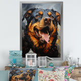 Rottweiler Resilience - Dog Canvas Wall Art
