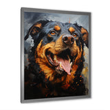 Rottweiler Resilience - Dog Canvas Wall Art