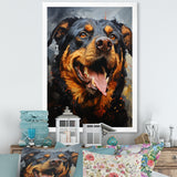 Rottweiler Resilience - Dog Canvas Wall Art