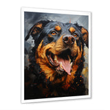 Rottweiler Resilience - Dog Canvas Wall Art