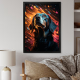 Popart Saluki Portrait - Dog Wall Art Prints