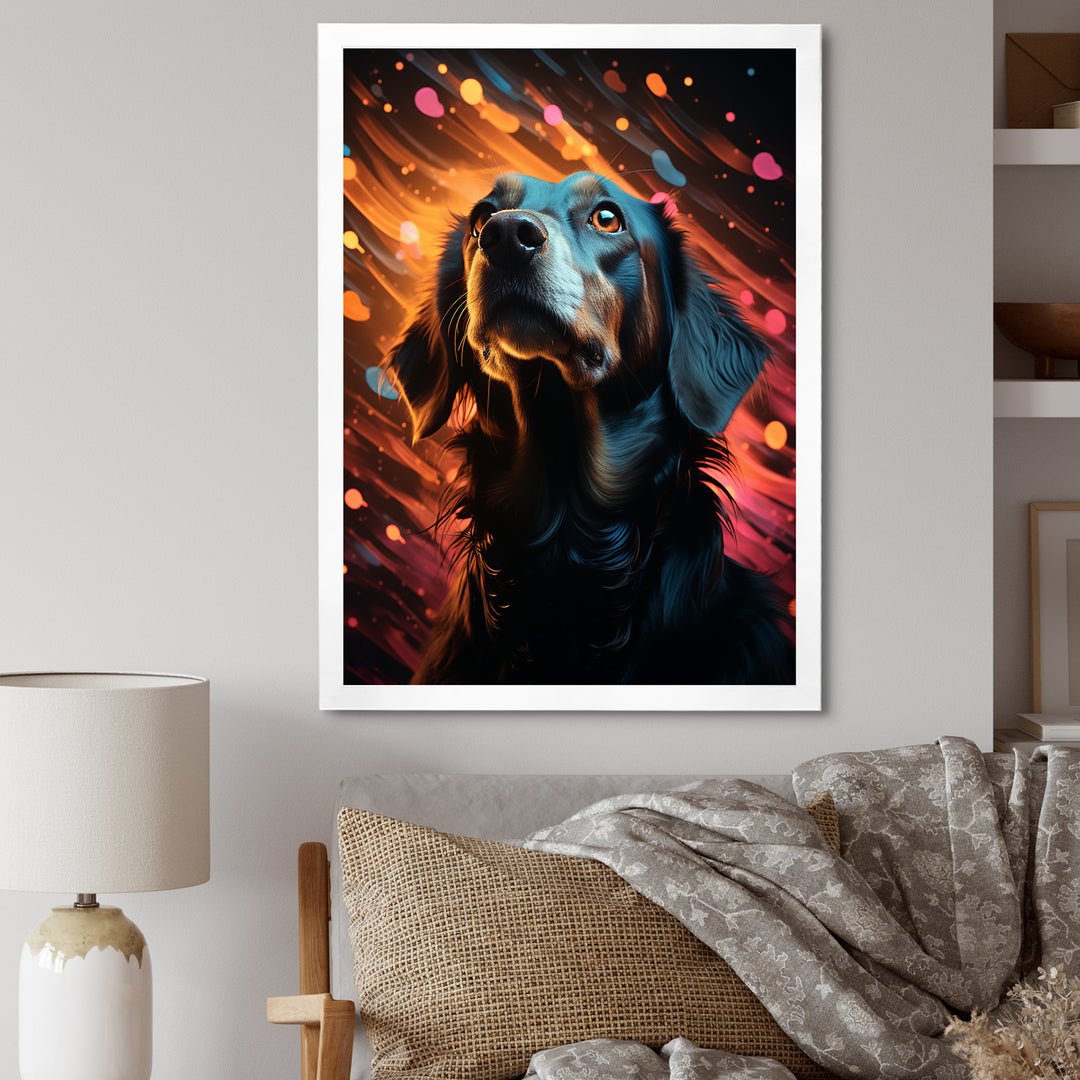 Popart Saluki Portrait - Dog Wall Art Prints