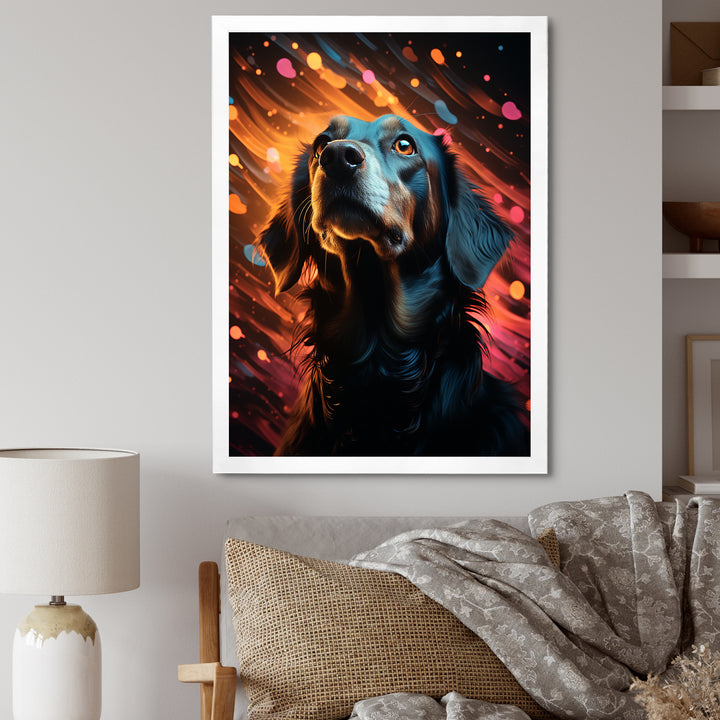 Popart Saluki Portrait - Dog Wall Art Prints