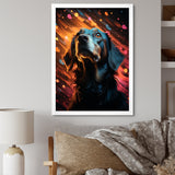 Popart Saluki Portrait - Dog Wall Art Prints