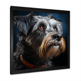 Portrait Schnauzer Sophistication - Black Dog Wall Art