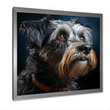 Portrait Schnauzer Sophistication - Black Dog Wall Art