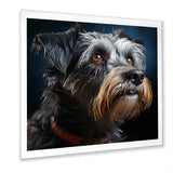 Portrait Schnauzer Sophistication - Black Dog Wall Art