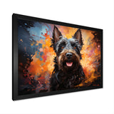 Scottish Terrier Splendor - Dog Framed Canvas Art