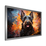 Scottish Terrier Splendor - Dog Framed Canvas Art