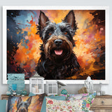 Scottish Terrier Splendor - Dog Framed Canvas Art