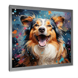 Popart Shetland Sheepdog Portrait - Dog Living Room Wall Art