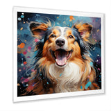 Popart Shetland Sheepdog Portrait - Dog Living Room Wall Art